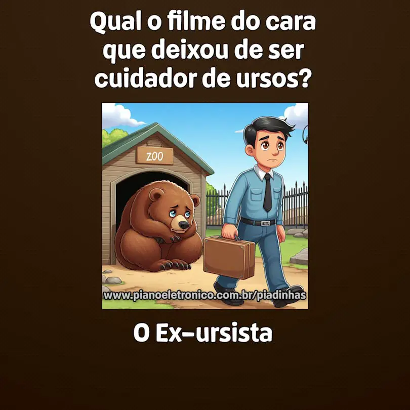 Qual o filme do cara que deixou de ser cuidador de ursos?

O Ex-ursista