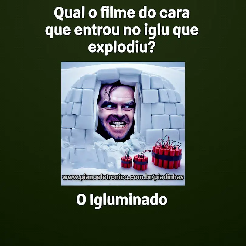 Qual o filme do cara que entrou no iglu que explodiu?

O Igluminado
