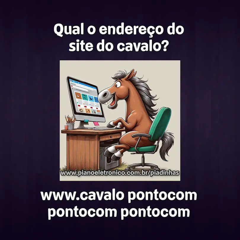 Qual o endereço do site do cavalo?

www.cavalo pontocom pontocom pontocom