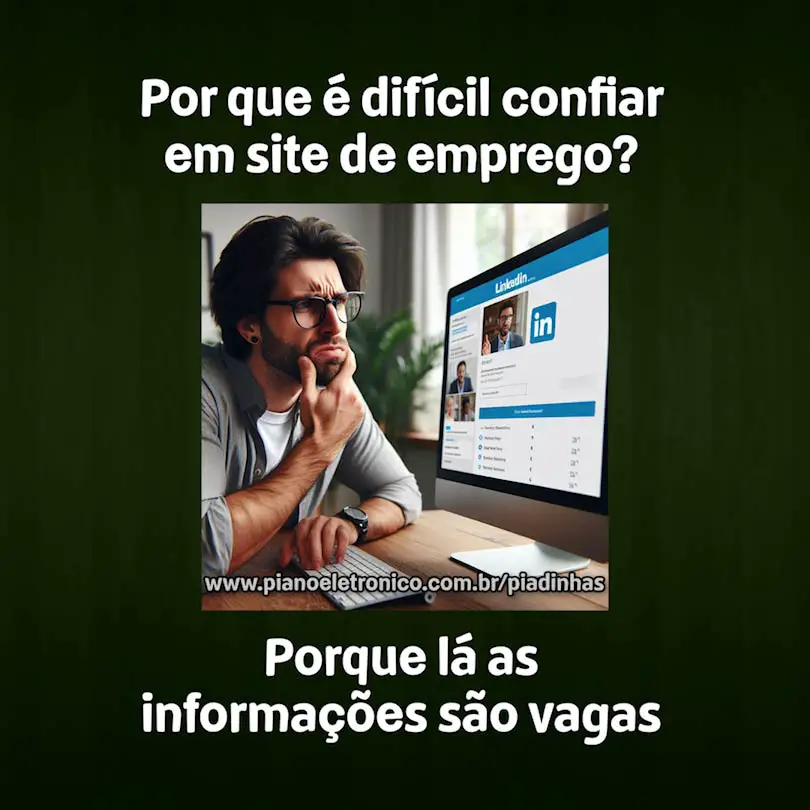 Por que é difícil confiar em site de emprego?

Porque lá as informações são vagas