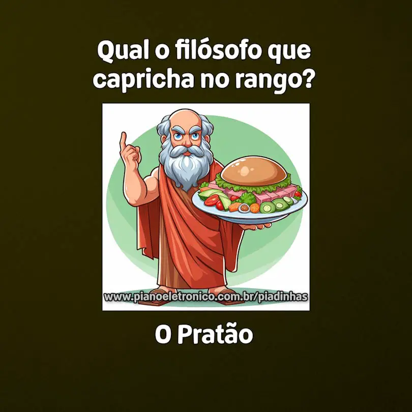 Qual o filósofo que capricha no rango?

O Pratão