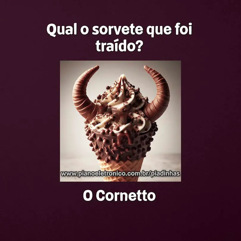 Qual o sorvete que foi traído?

O Cornetto