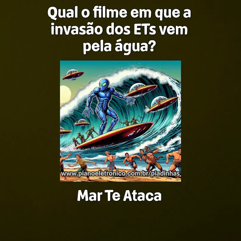Qual o filme em que a invasão dos ETs vem pela água?

Mar Te Ataca