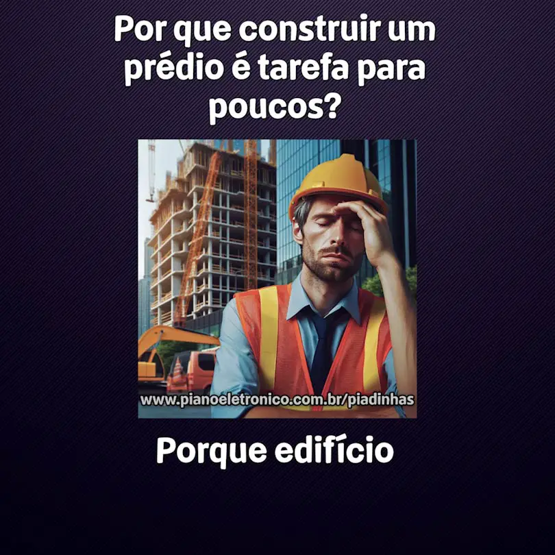 Por que construir um prédio é tarefa para poucos?

Porque edifício