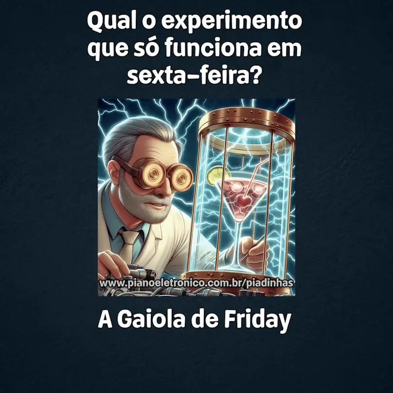 Qual o experimento que só funciona em sexta-feira?

A Gaiola de Friday