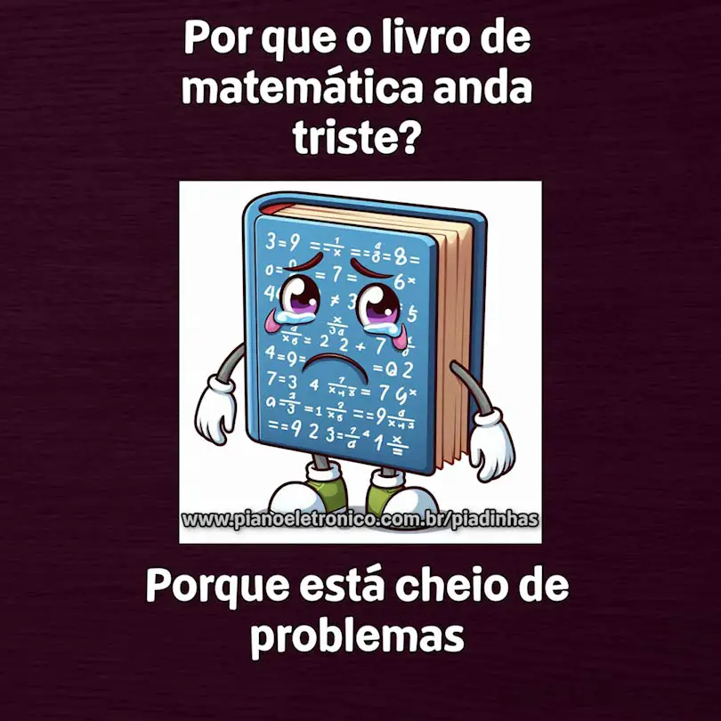 Por que o livro de matemática anda triste?

Porque está cheio de problemas