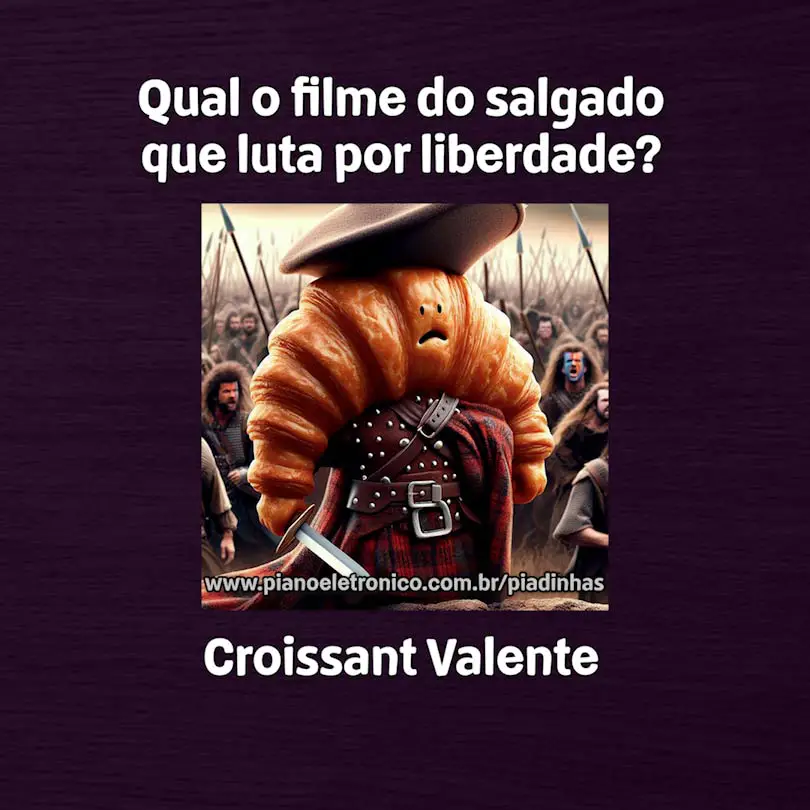 Qual o filme do salgado que luta por liberdade?

Croissant Valente