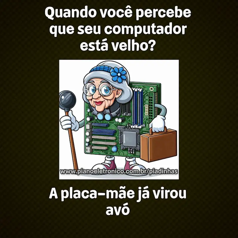 Quando você percebe que seu computador está velho?

A placa-mãe já virou avó